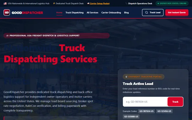 Good Dispatcher logistics and dispatcher website