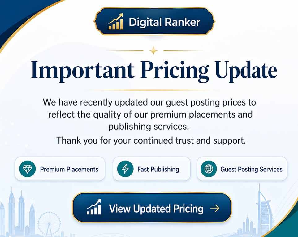 Digital ranker guest post price updates